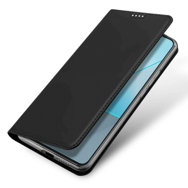 Akcija! Dėklas Dux Ducis Skin Pro case with flap and card slot for Xiaomi Redmi Note 13 Pro 5G - Juodas  3