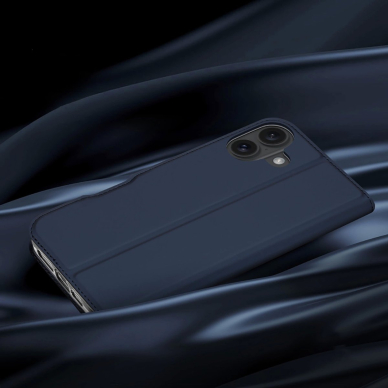 Dėklas dux Ducis Skin Pro iPhone 16 su vieta kortelėms - Mėlynas 12