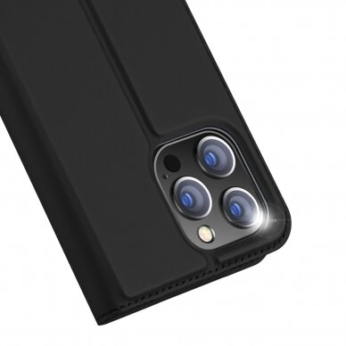 Dėklas Dux Ducis Skin Pro Wallet iPhone 15 Pro Max - Juodas 2