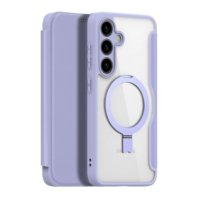 Akcija! Dėklas Dux Ducis Skin X Pro case with magnetic ring / stand for Samsung S24 - Violetinis 1