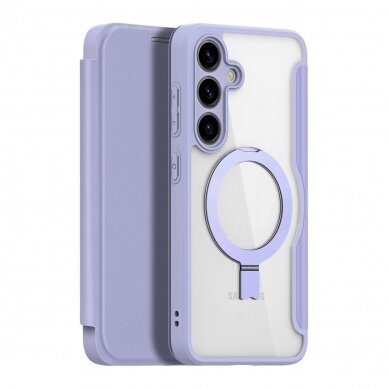 Dėklas Dux Ducis Skin X Pro case with magnetic ring / stand for Samsung S24 - Violetinis 1