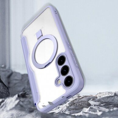 Dėklas Dux Ducis Skin X Pro case with magnetic ring / stand for Samsung S24 - Violetinis 14