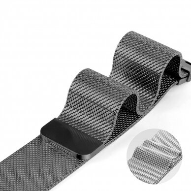 Dux Ducis Strap Milanese Pro for Apple Watch 42/44/45/49 mm - juodas 9