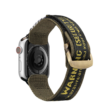 Apyrankė Dux Ducis Strap (Outdoor Version) Apple Watch 9, Ultra, SE, 8, 7, 6, 5, 4, 3, 2, 1 (49, 45, 44, 42 mm) Geltona/Žalia 1