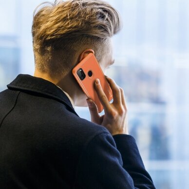 Dėklas Dux Ducis Yolo elegant TPU+PU Samsung Galaxy M30s Oranžinis 11