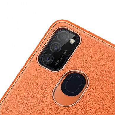 Dėklas Dux Ducis Yolo elegant TPU+PU Samsung Galaxy M30s Oranžinis 5