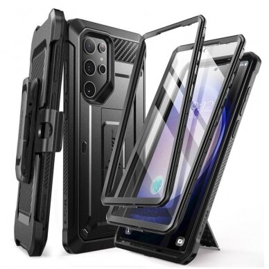 Dvipusis dėklas Unicorn Beetle Pro Supcase Samsung Galaxy S24 Ultra - Juodas