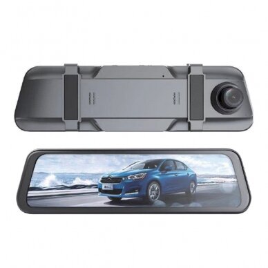 DVR911 car video recorder in the mirror Full HD G-sensorreversing camera - pilkas