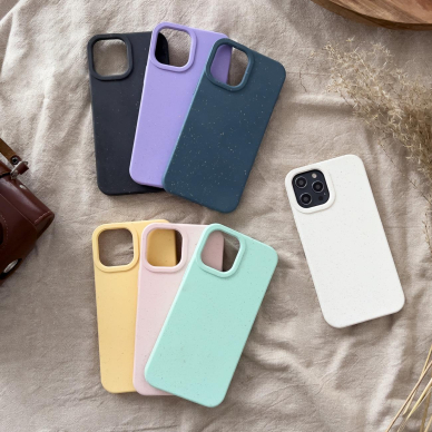 Dėklas Eco iPhone 11 Pro Max Silicone Cover Geltonas 4