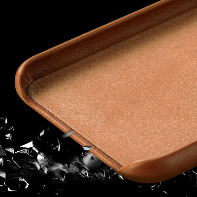 Dėklas ECO Leather iPhone 12 mini Juodas 5