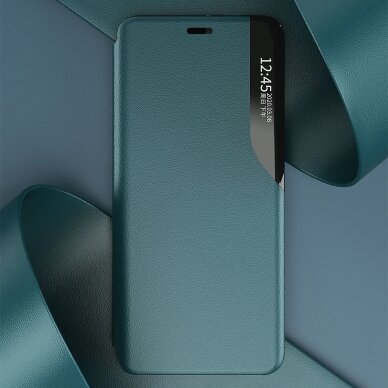 Atverčiamas dėklas Eco Leather View iPhone 13 mini tamsiai mėlynas 4