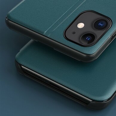Atverčiamas dėklas Eco Leather View iPhone 13 mini tamsiai mėlynas 6