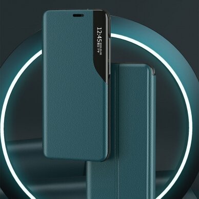 Atverčiamas dėklas Eco Leather View iPhone 13 mini tamsiai žalias 1