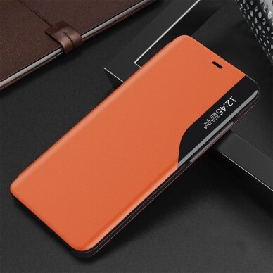 Atverčiamas dėklas Eco Leather View iPhone 13 mini oranžinis 10