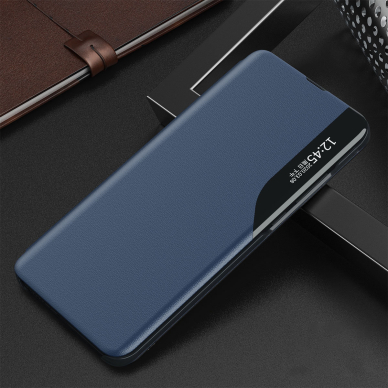 Akcija! Dėklas Eco Leather View Xiaomi Redmi Note 11S / Note 11 Mėlynas 1