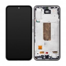 Ekranas Samsung A546 A54 5G su lietimui jautriu stikliuku ir rėmeliu originalus Awesome Graphite (service pack)