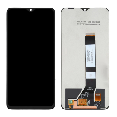 Ekranas Xiaomi Redmi 9T/Poco M3/Redmi Note 9 4G su lietimui jautriu stikliuku juodas (Refurbished) ORG