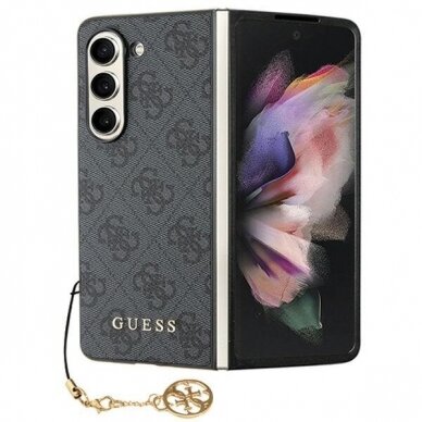 Dėklas Guess GUHCZFD5GF4GGR F946 Z Fold5 Juodas hardcase 4G Charms Collection