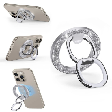 ESR Halolock MagSafe ring stand the phone - silver glitter 2