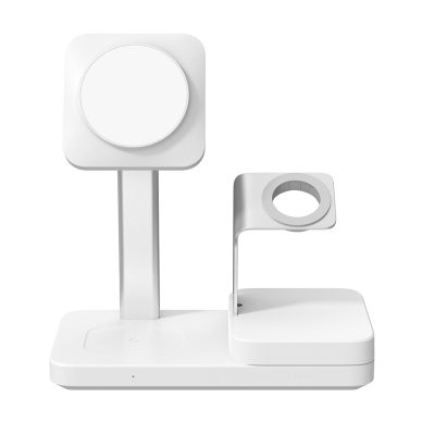 [Užsakomoji prekė] ESR - Premium 6in1 Wireless Charging Station HaloLock CryoBoost (6E007) - iPhone MagSafe, AirPods, Apple Watch, 100W - Baltas 1