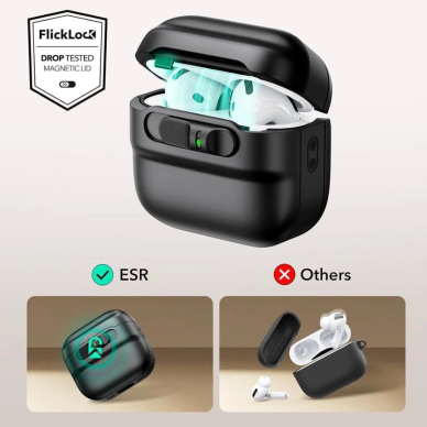 ESR Pulse Halolock Magsafe Dėklas AirPods 4 - Juodas 3