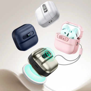 ESR Pulse Halolock Magsafe Dėklas AirPods 4 - Mėlynas 2