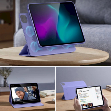 ESR Rebound Hybrid planšetės dėklas iPad Pro 11.5 2024 - Violetinis 2