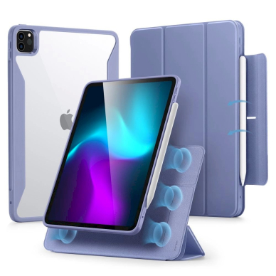 ESR Rebound Hybrid planšetės dėklas iPad Pro 11.5 2024 - Violetinis