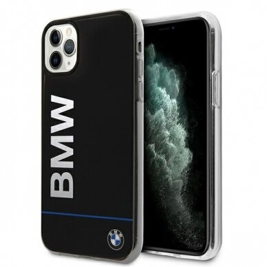 Originalus BMW dėklas BMHCN65PCUBBK iPhone 11 Pro Max 11 6,5" Juodas Signature Printed Logo