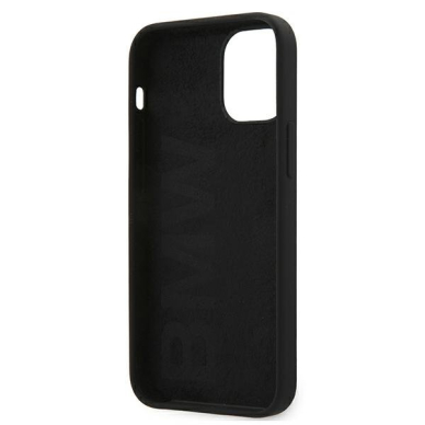 Originalus Bmw dėklas Bmhcp12Ssilbk Iphone 12 Mini juodas Silicone Signature 6