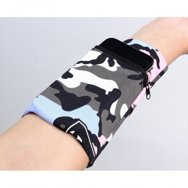 Bėgimo juosta ant rankos Fabric armband Mėlyna 10