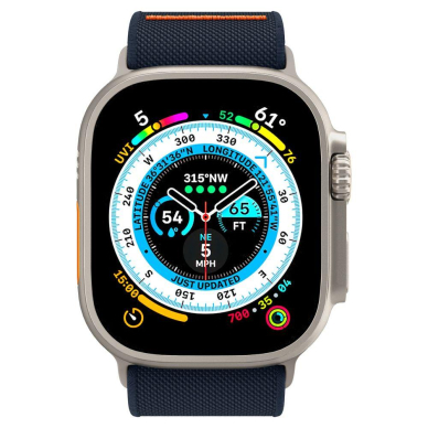 Apyrankė Spigen Fit Lite Ultra Apple Watch 4/5/6/7/8/9/SE/Ultra (44/45/49mm) Tamsiai mėlyna 2