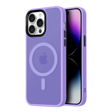 Dėklas Fashion MagSafe iPhone 16 Pro Max - violetinis