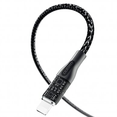 Fast charging cable 120W 1m 3in1 USB - USB-C / microUSB / Lightning Dudao L22X - Sidabrinis 6