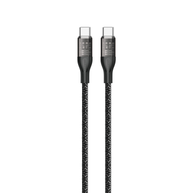 Fast charging cable 120W 1m USB-C - USB-C Dudao L22C - gray