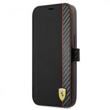 Dėklas Ferrari FESAXFLBKP13SBK iPhone 13 mini 5,4" Juodas On Track Carbon Stripe
