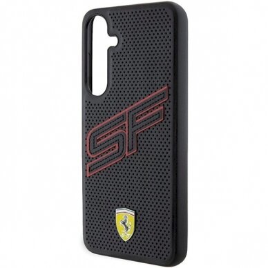 Ferrari Big SF Perforated Dėklas Samsung Galaxy S24+ - Juodas 5