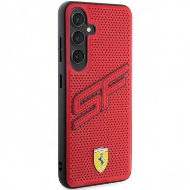 Ferrari Big SF Perforated Dėklas Samsung Galaxy S24 - Raudonas 3