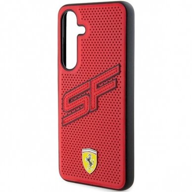 Ferrari Big SF Perforated Dėklas Samsung Galaxy S24 - Raudonas 5