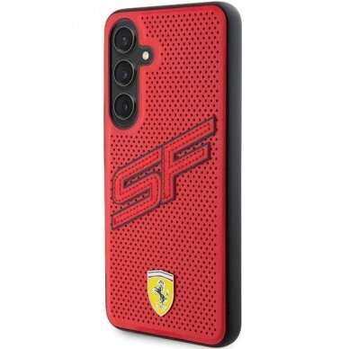 Ferrari Big SF Perforated Dėklas Samsung Galaxy S24 - Raudonas 1