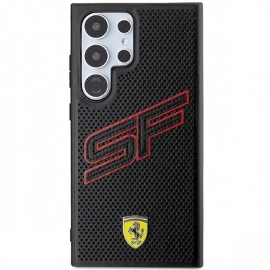 Ferrari Big SF Perforated Dėklas Samsung Galaxy S24 Ultra - Juodas 2