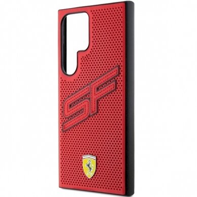 Ferrari Big SF Perforated Dėklas Samsung Galaxy S24 Ultra - Raudonas 5