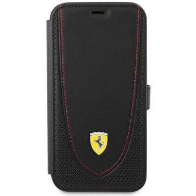 Dėklas Ferrari Leather Curved Line FEFLBKP13LRGOK iPhone 13 Pro Juodas 2