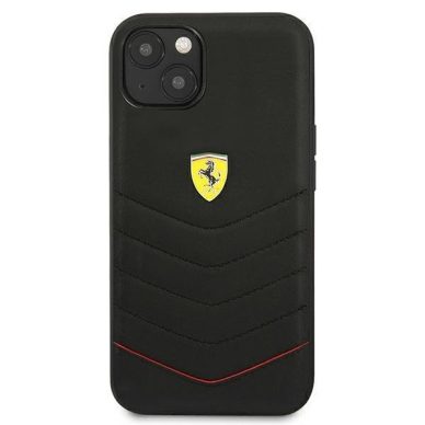 Originalus Ferrari dėklas FEHCP13SRQUK iPhone 13 mini 5,4" Juodas Off Track Quilted 2