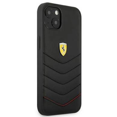 Originalus Ferrari dėklas FEHCP13SRQUK iPhone 13 mini 5,4" Juodas Off Track Quilted 3