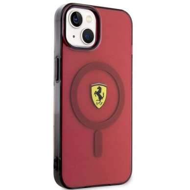 Dėklas Ferrari Translucent Magsafe FEHMP14SURKR iPhone 14 Raudonas 3