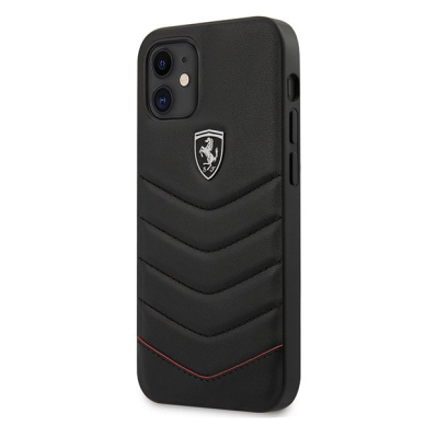 Originalus Ferrari Dėklas Fehquhcp12Sbk Iphone 12 Mini Juodas Off Track Quilted