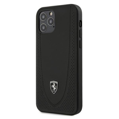 Originalus Ferrari Dėklas Feogohcp12Mbk Iphone 12/12 Pro Juodas Off Track Perforated