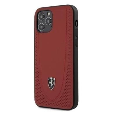 Originalus Ferrari Dėklas Feogohcp12Mre Iphone 12/12 Pro Raudonas Off Track Perforated