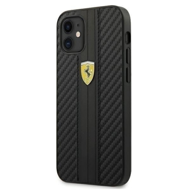 Originalus Ferrari Dėklas Fesnechcp12Sbk Iphone 12 Mini Juodas On Track Pu Carbon